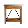 Alaterre Furniture Millwork 30" Wood and Zinc Metal Console/Media Table with Two Drawers AWMW1871Z